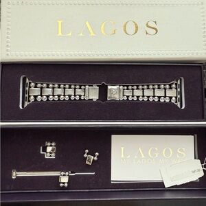 Lagos Smart Caviar Stainless Steel Apple Watch Bracelet, 38-44mm